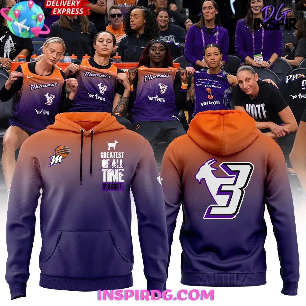 -Phoenix Mercury Greatest Of All Time P3riodt 2024 Hoodie