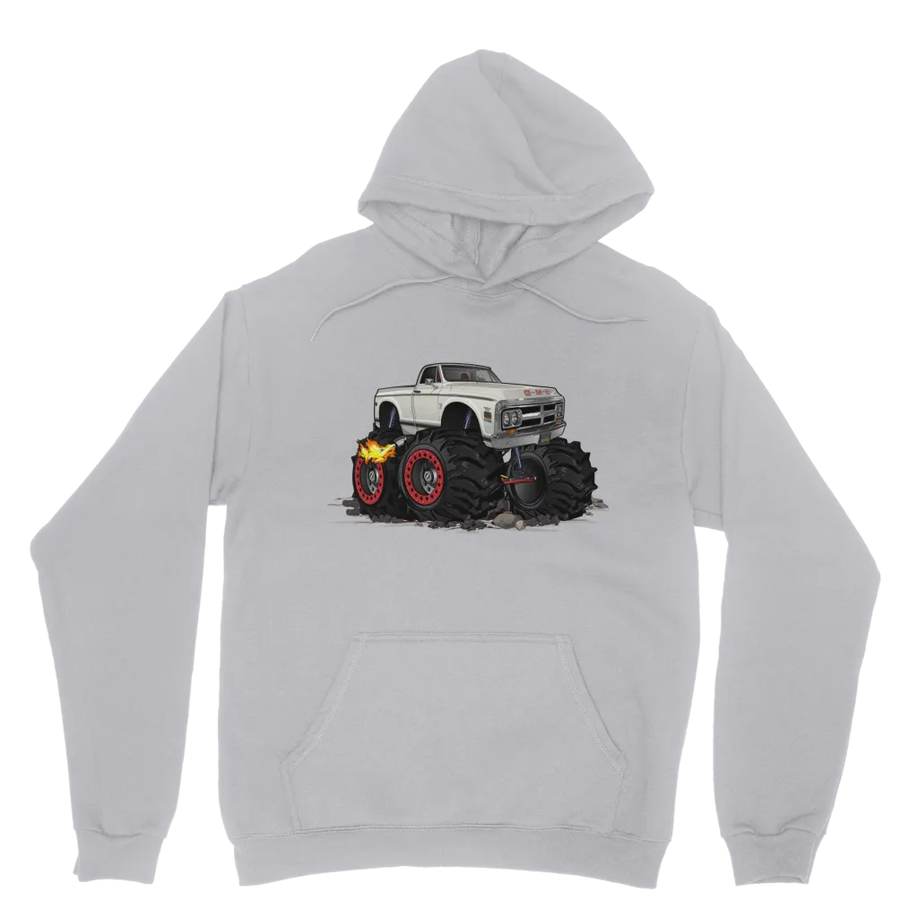 1972 GMC 4x4 Pickup Monster Truck with Rocks Car Art Classic Adult Hoodie