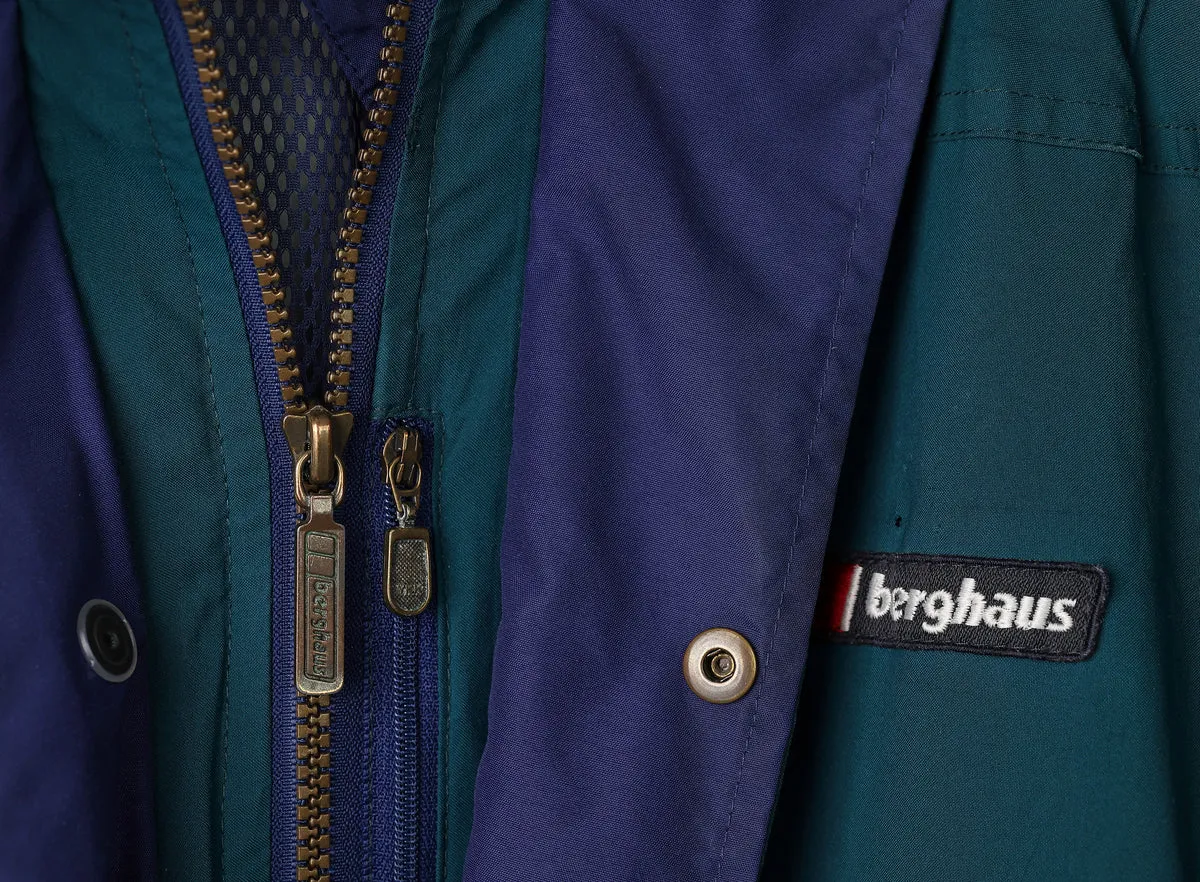 90s Berghaus Cornice IA Gore Tex Rain Jacket - Green - L