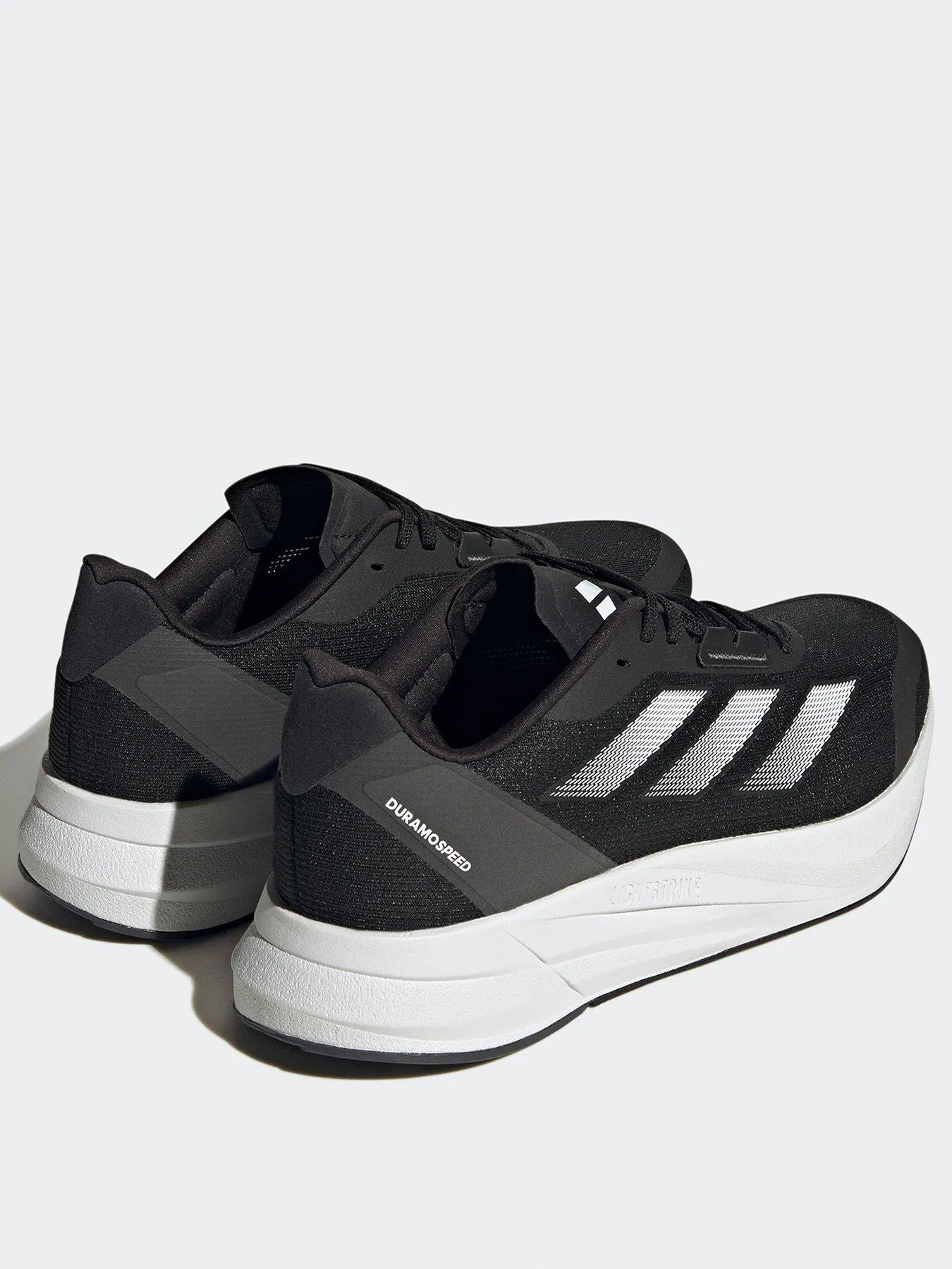 adidas Mens Running Duramo Speed Trainers - Black/White