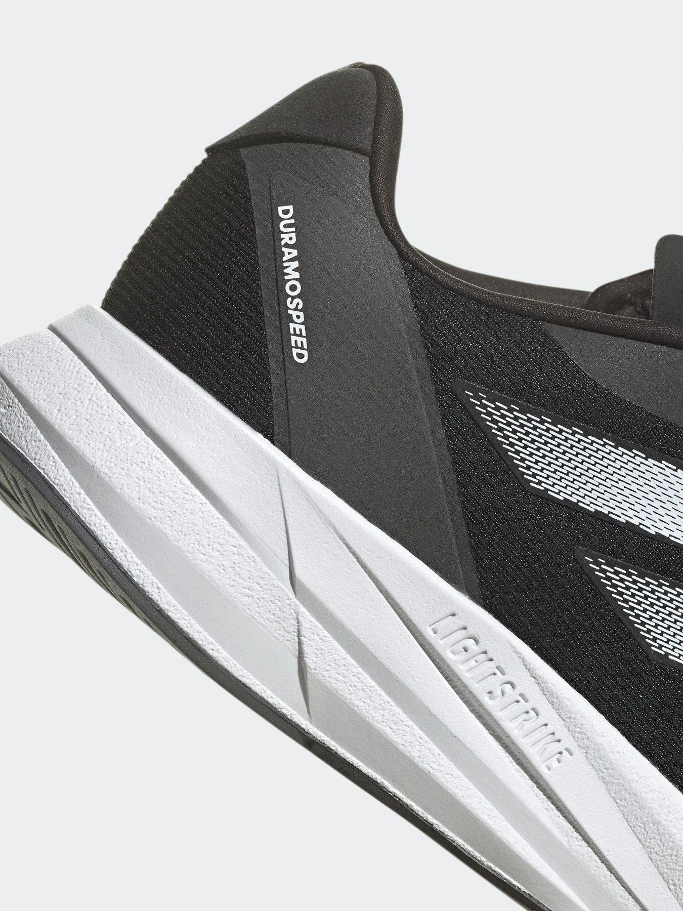 adidas Mens Running Duramo Speed Trainers - Black/White