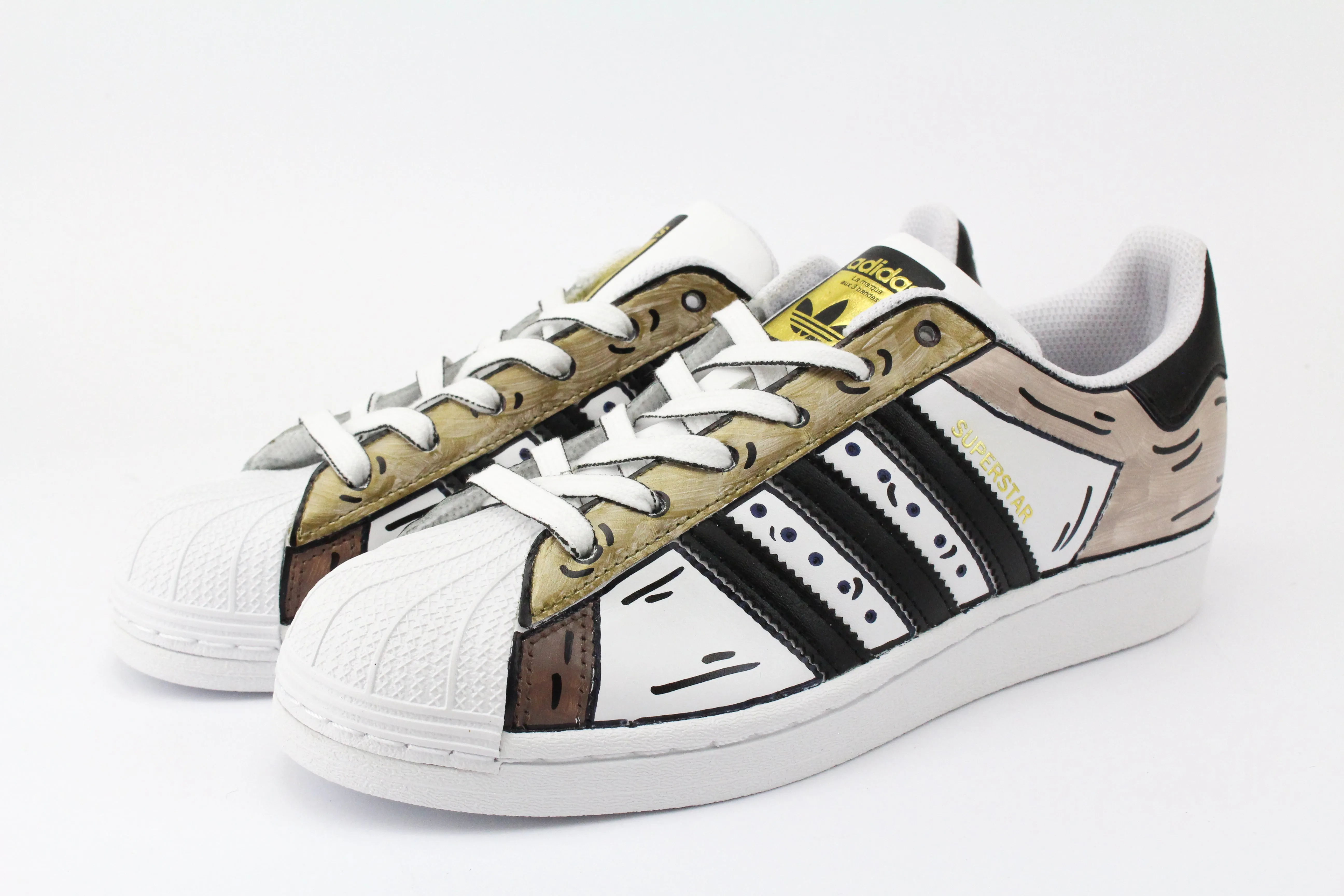 Adidas Superstar Cartoon Brown