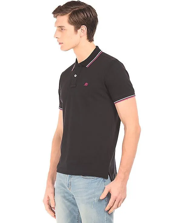 Aeropostale Tipped Pique Polo Shirt