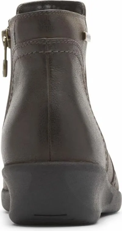 Aravon Fairlee Ankle Boot Chocolate Brown - Wide