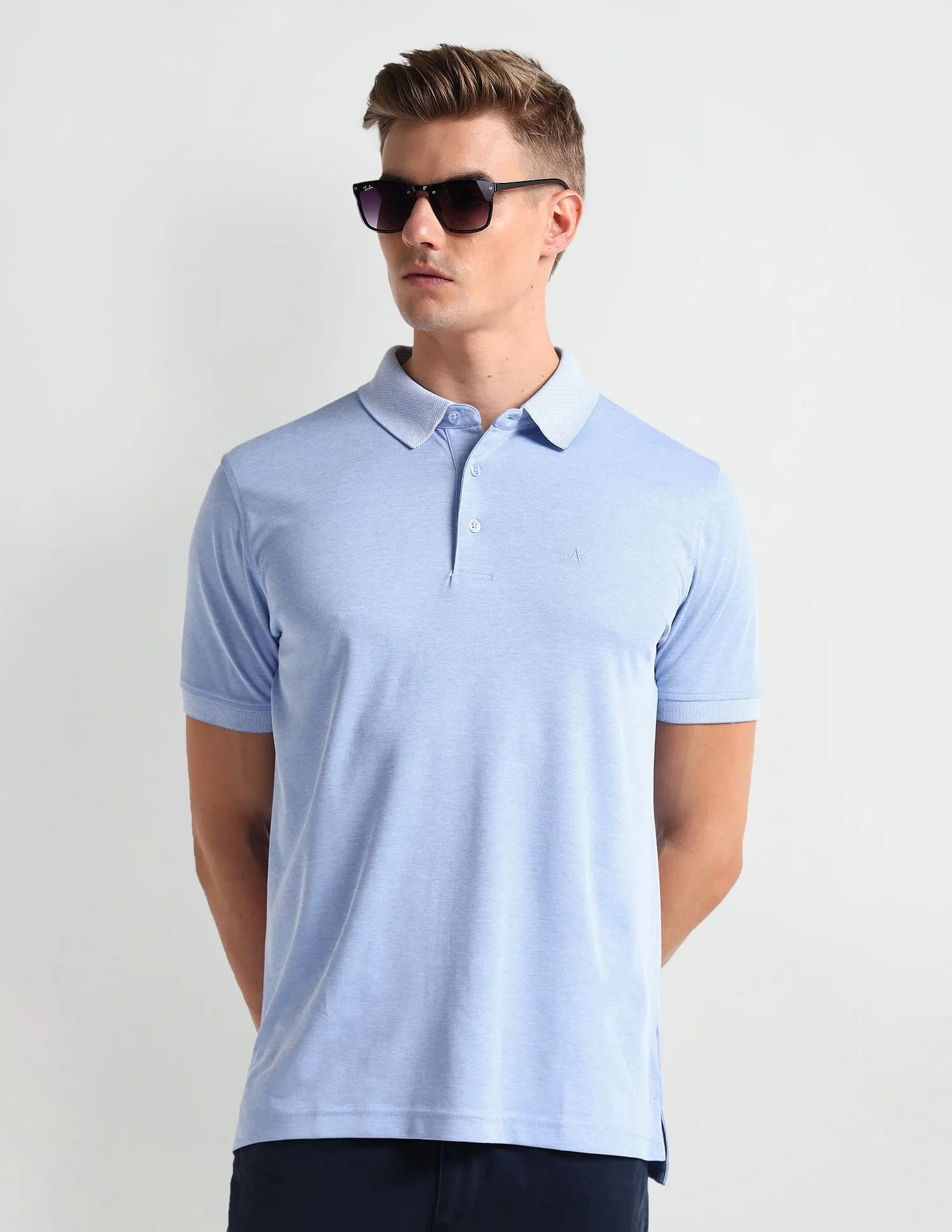 Arrow Heathered Pique Polo Shirt