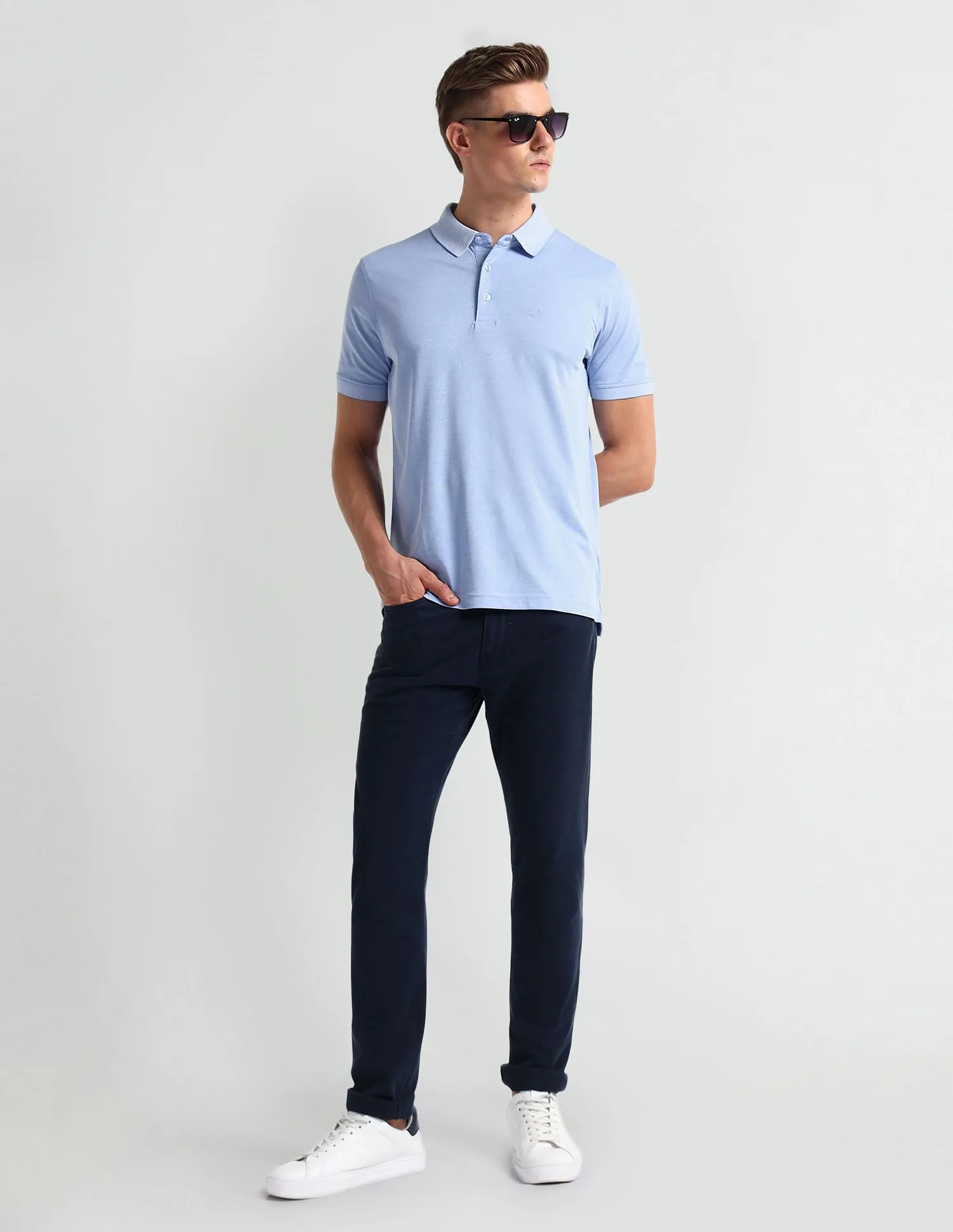 Arrow Heathered Pique Polo Shirt