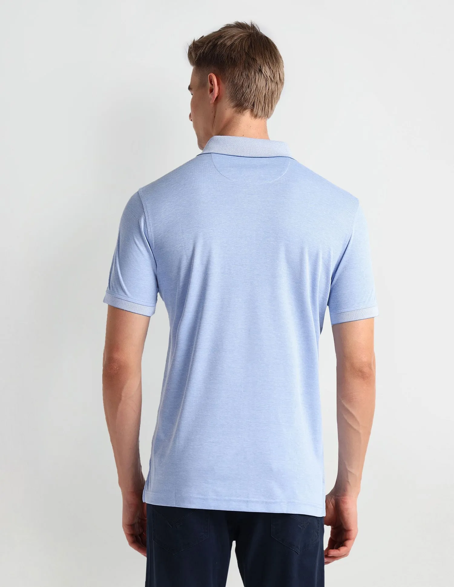 Arrow Heathered Pique Polo Shirt