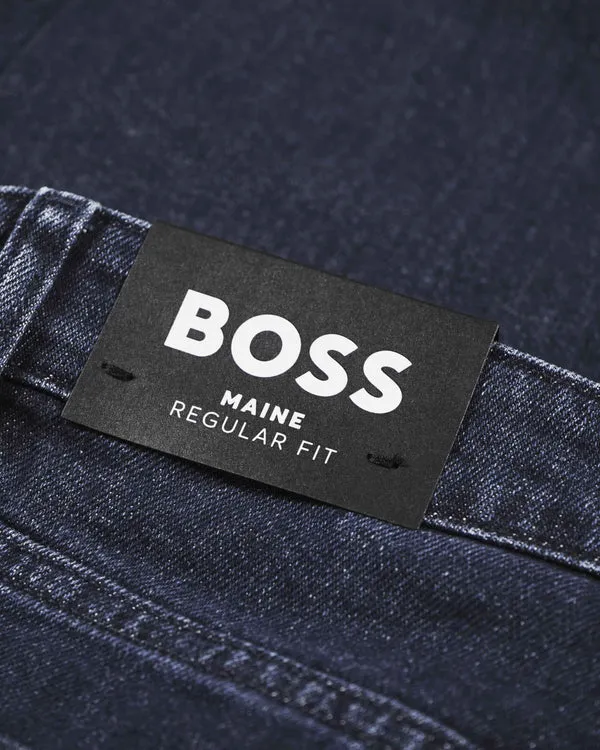 BOSS BLACK Boss Regular-fit Maine Jeans in Comfort-Stretch Denim - Blue (Organic)