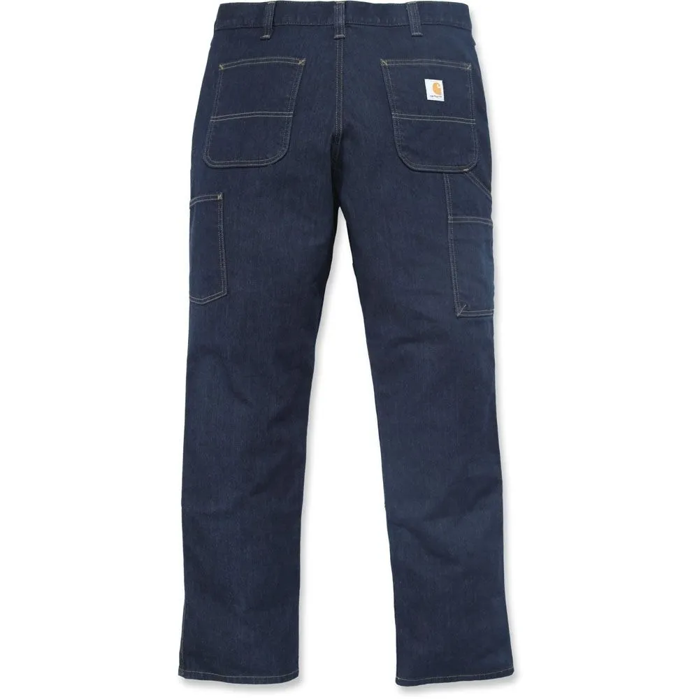 Carhartt Mens Double Front Relaxed Fit Denim Dungaree Jeans