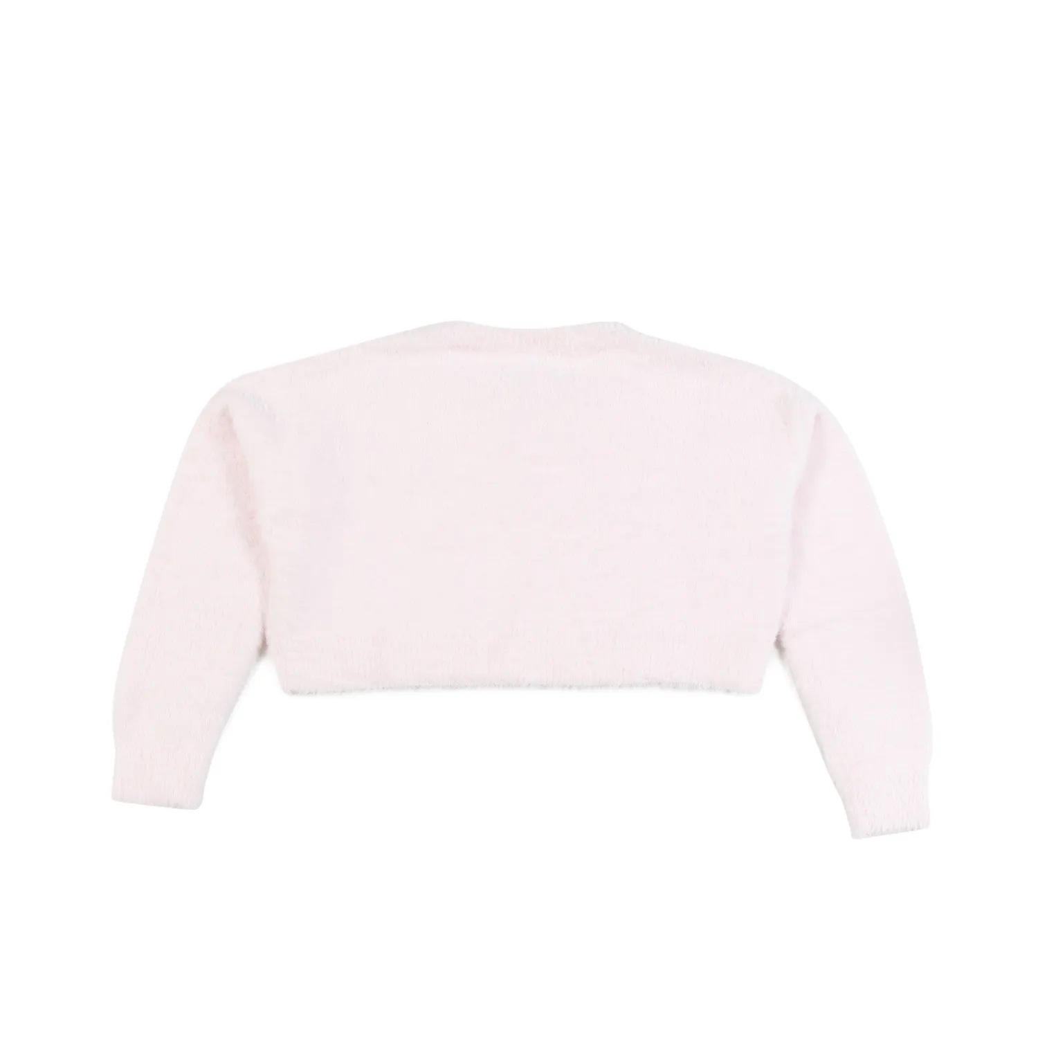 Chiara Ferragni Pink Cropped Eye Star Pullover For Girls