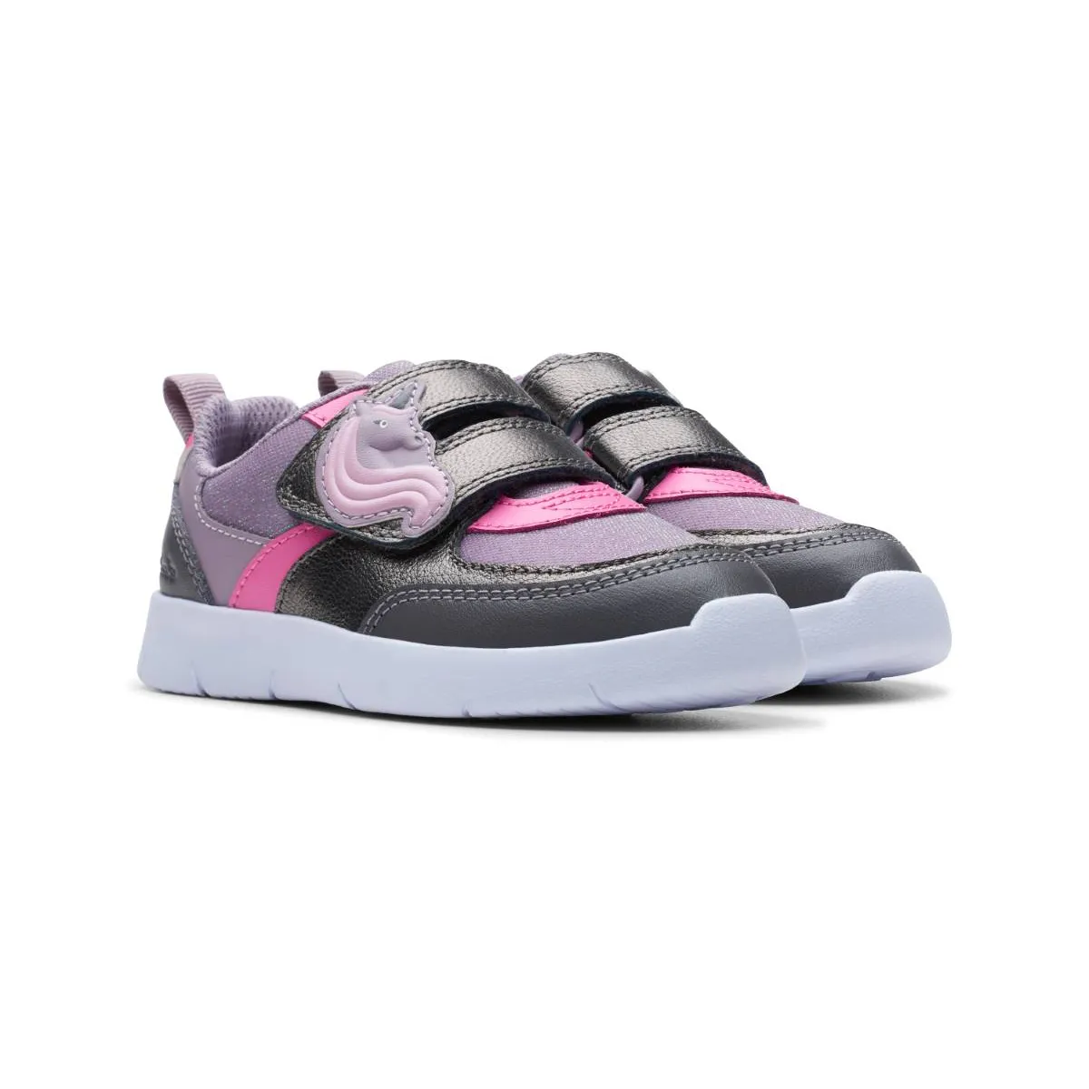 Clarks - Ath Shimmer K 261764576f - F Fit (purple Multi)