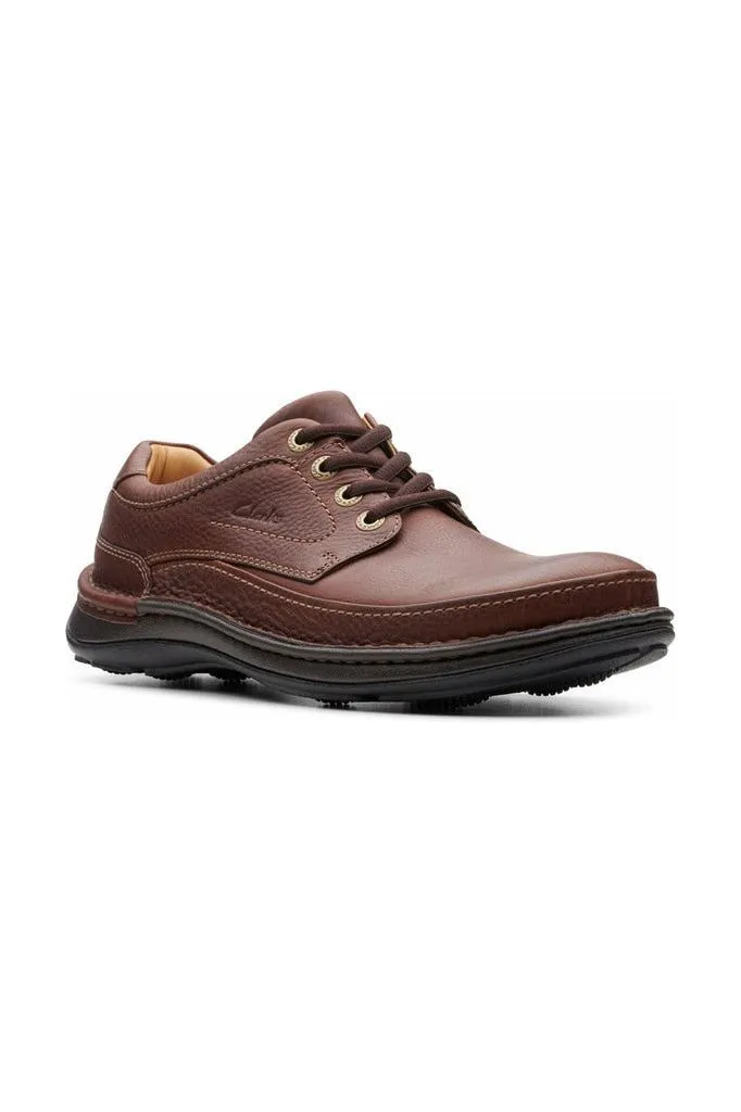 Clarks Nature Three Mahogany leather