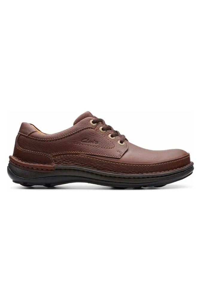 Clarks Nature Three Mahogany leather