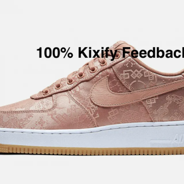 Clot x nike air force 1 low rose gold