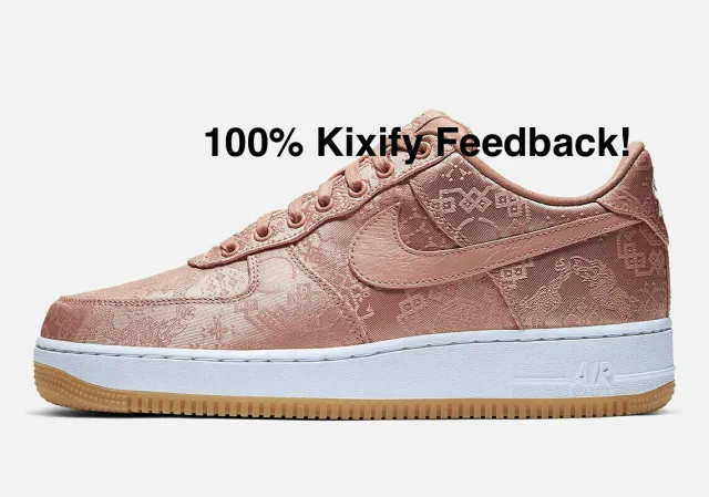 Clot x nike air force 1 low rose gold