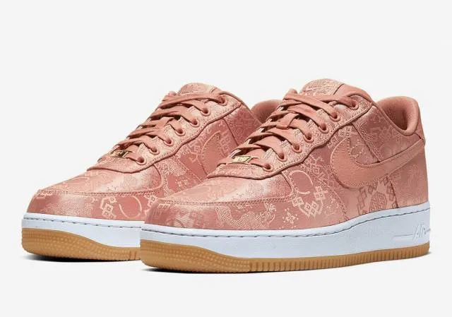 Clot x nike air force 1 low rose gold