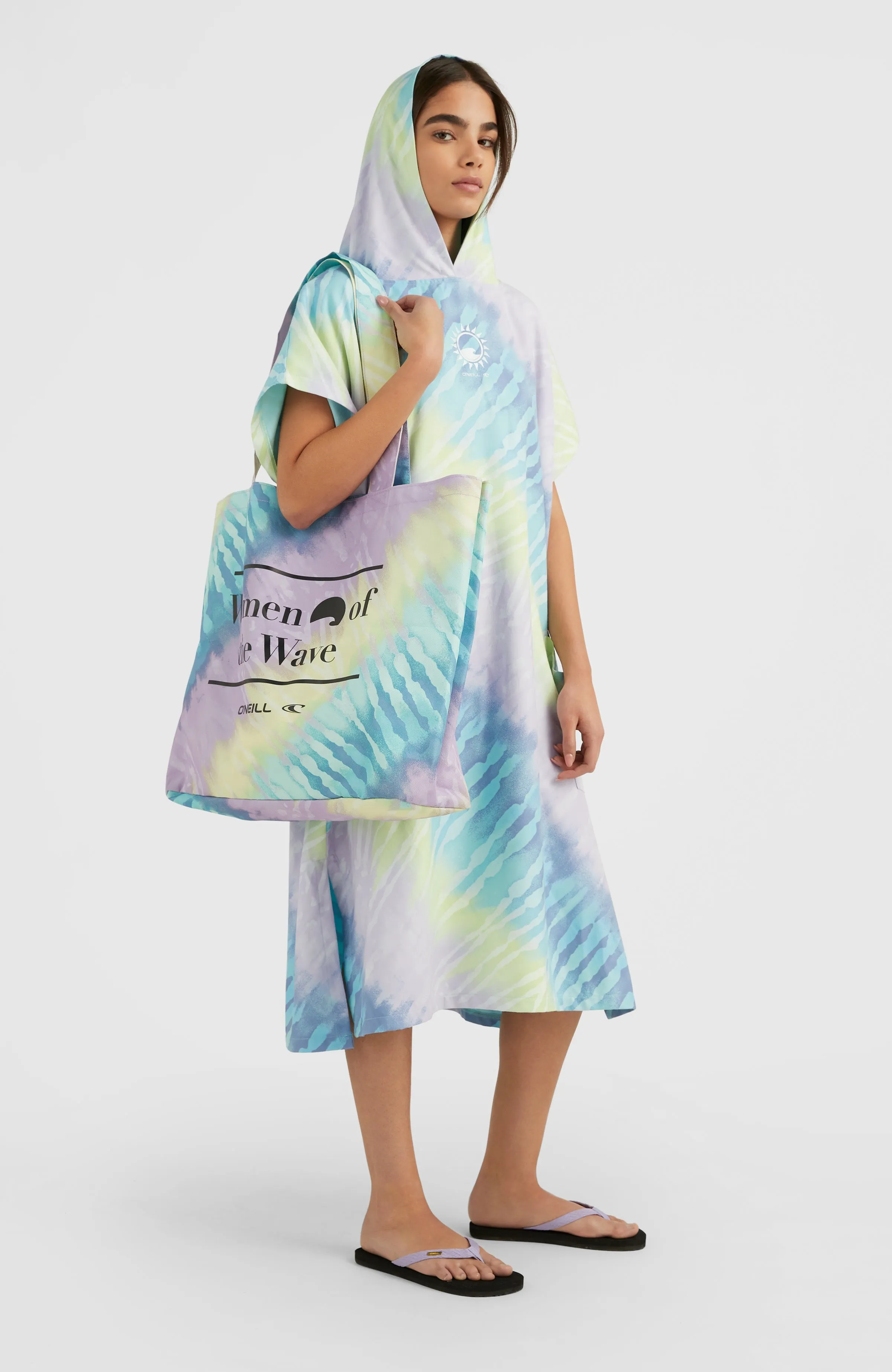 Coastal Print Tote | Blue Tie Dye