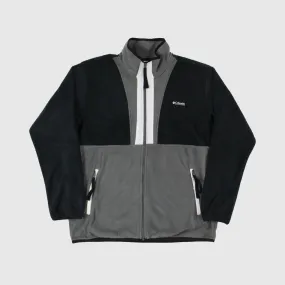 Columbia Back Bowl Full Zip Fleece - Black /City Grey / White