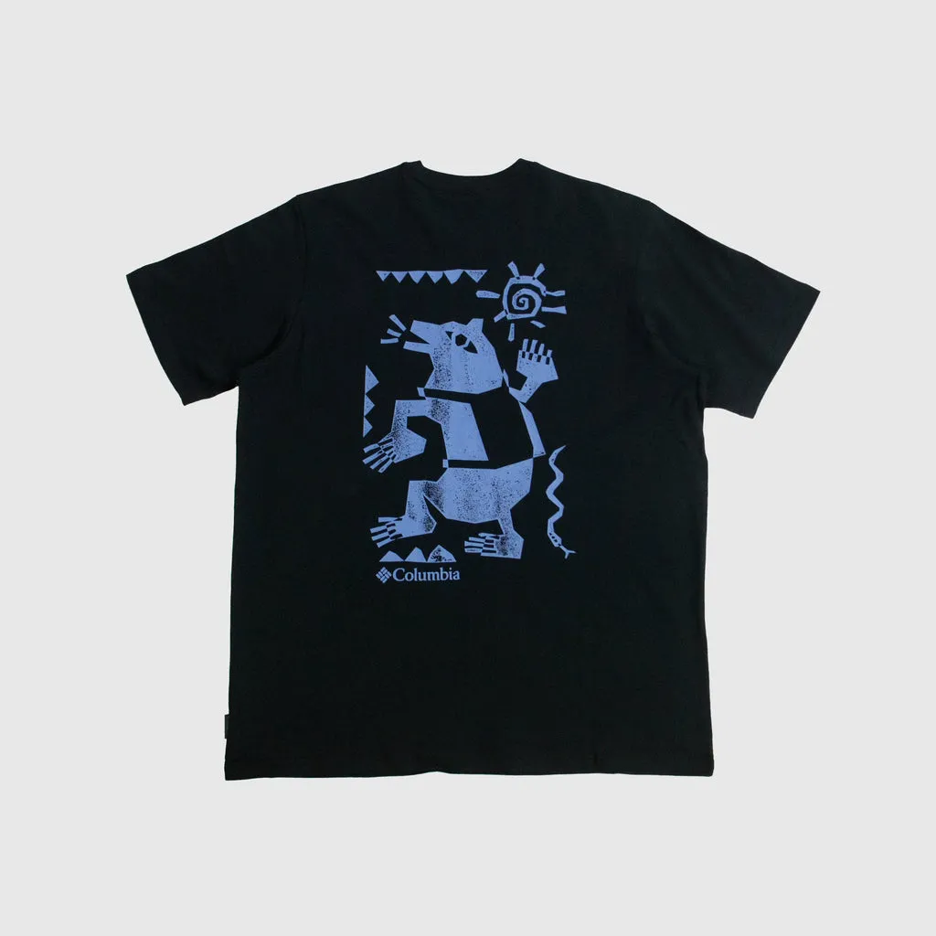 Columbia Explorers Canyon Tee - Black / Bearly Tribe