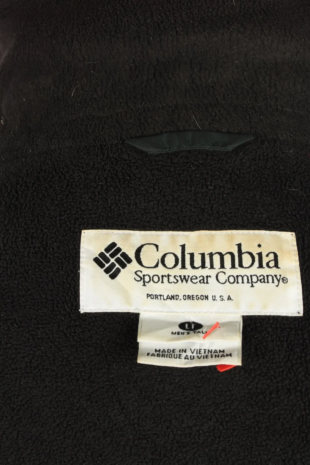 Columbia Men’s Jacket Polar Lined Lightweight Vintage Size L Dark Green C2851 - Pepper Tree London