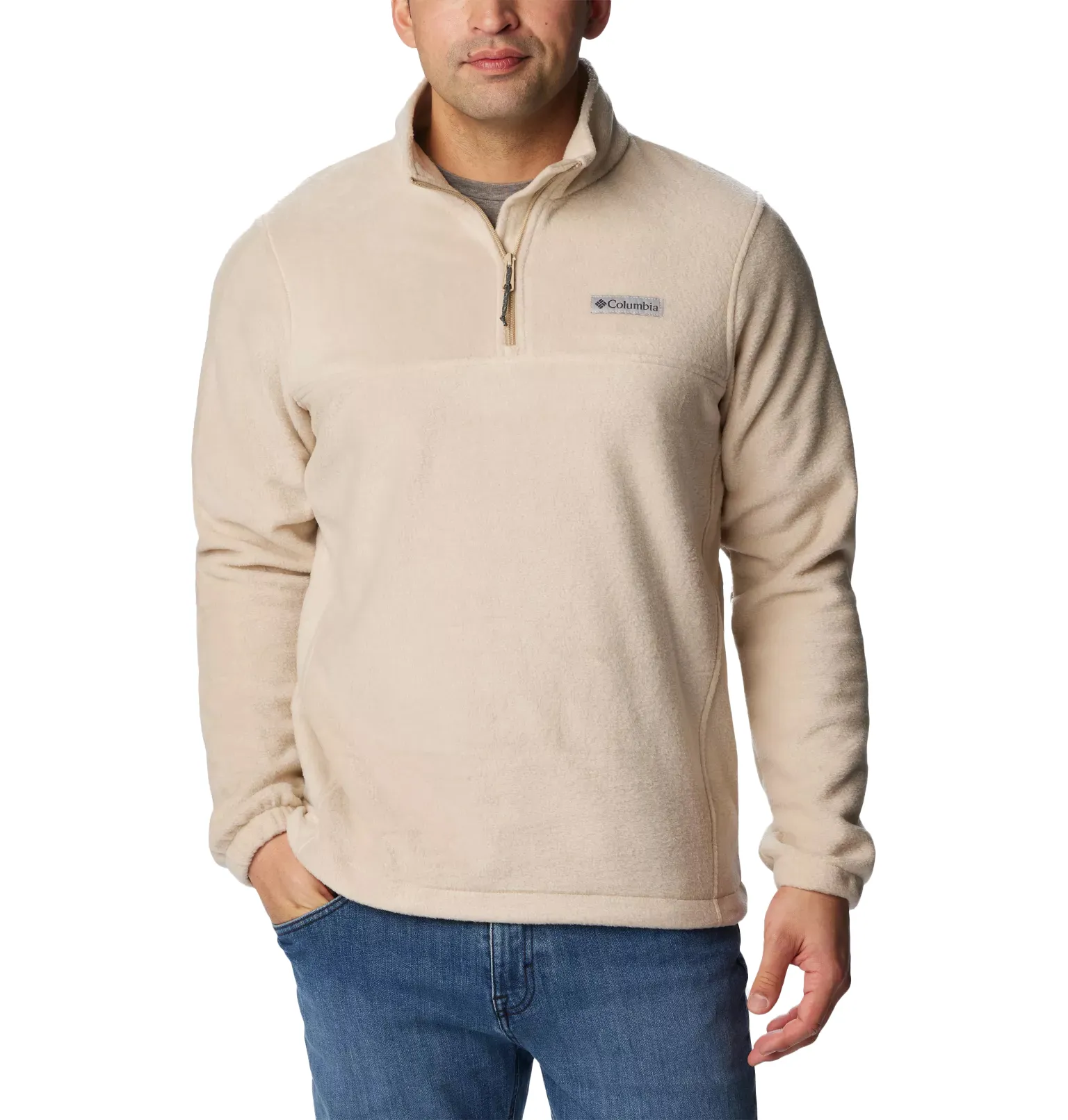 Columbia Men's Steens Mountain Half Zip Ancient Fossil | Buy Columbia Men's Steens Mountain Half Zip Ancient Fossil he