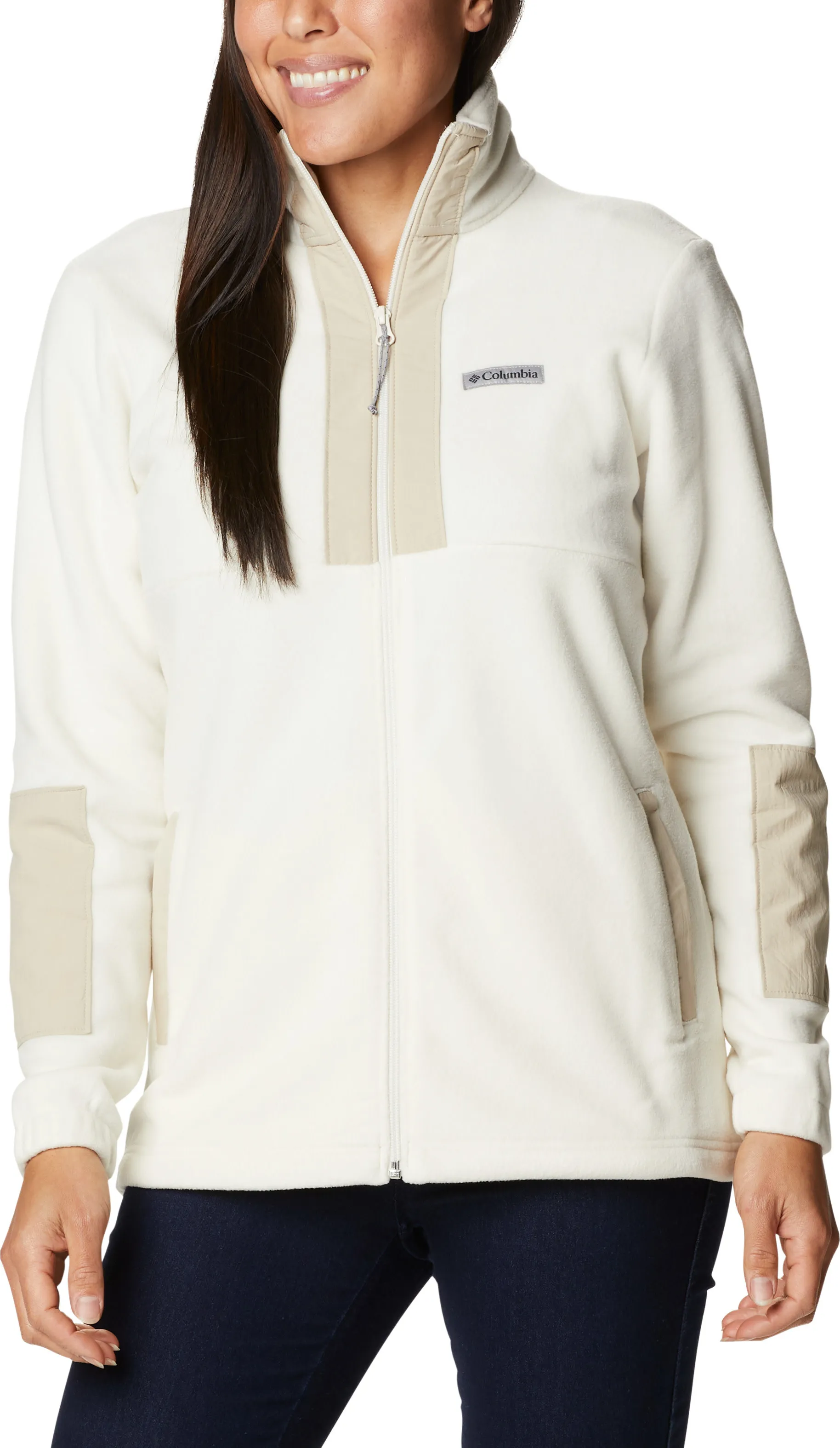 Columbia Women's Columbia Lodge Fleece Fullzip Shirt Chalk/Ancient Fossil | Buy Columbia Women's Columbia Lodge Fleece