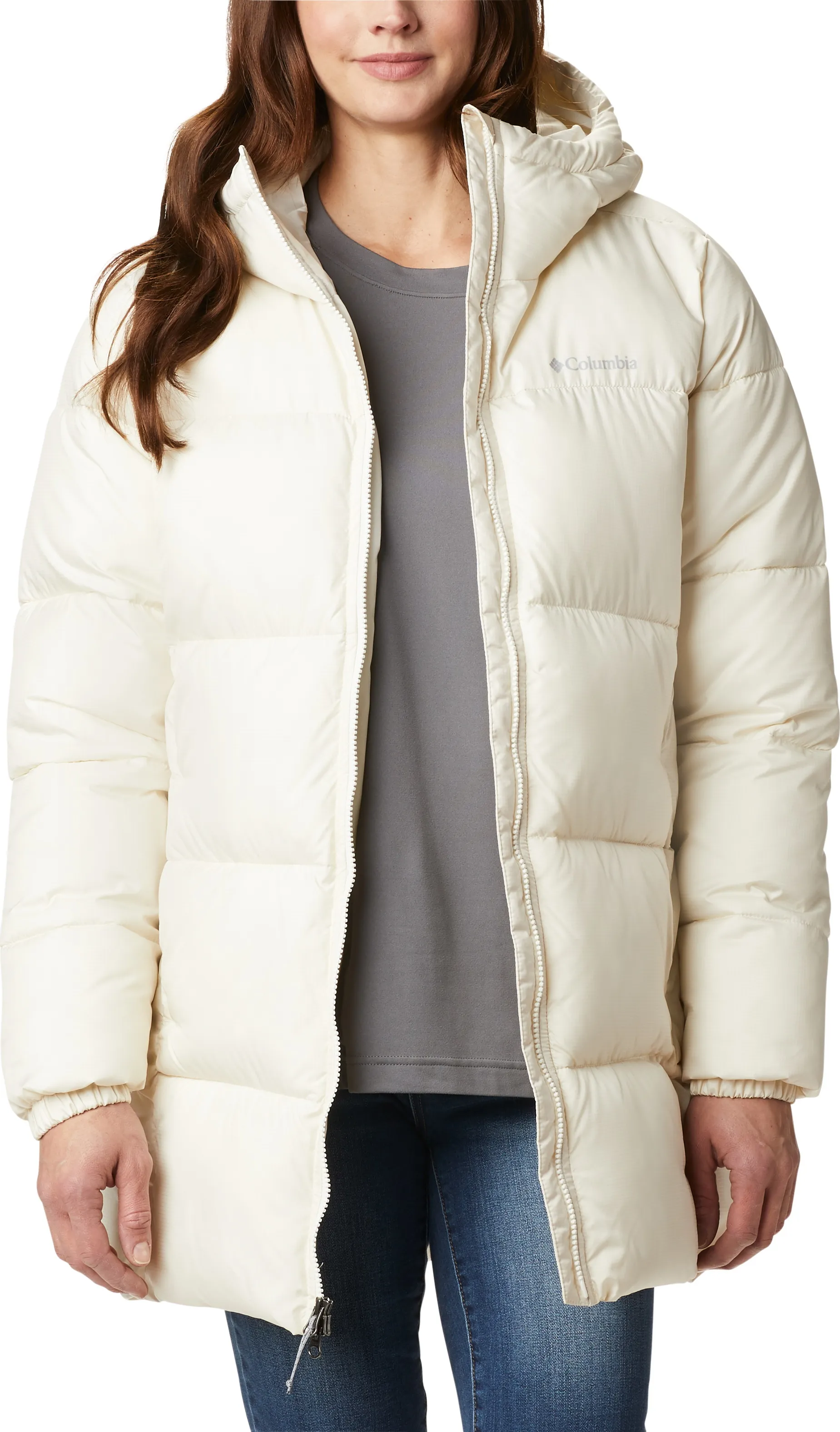 Columbia Women's Puffect Mid Hooded Jacket Chalk | Buy Columbia Women's Puffect Mid Hooded Jacket Chalk here | Outnort