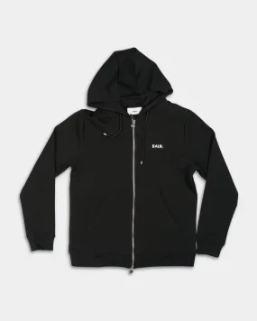 (Core) BALR Q Series Regular Fit Zip Through Hoodie B1269.1001 Jet Black