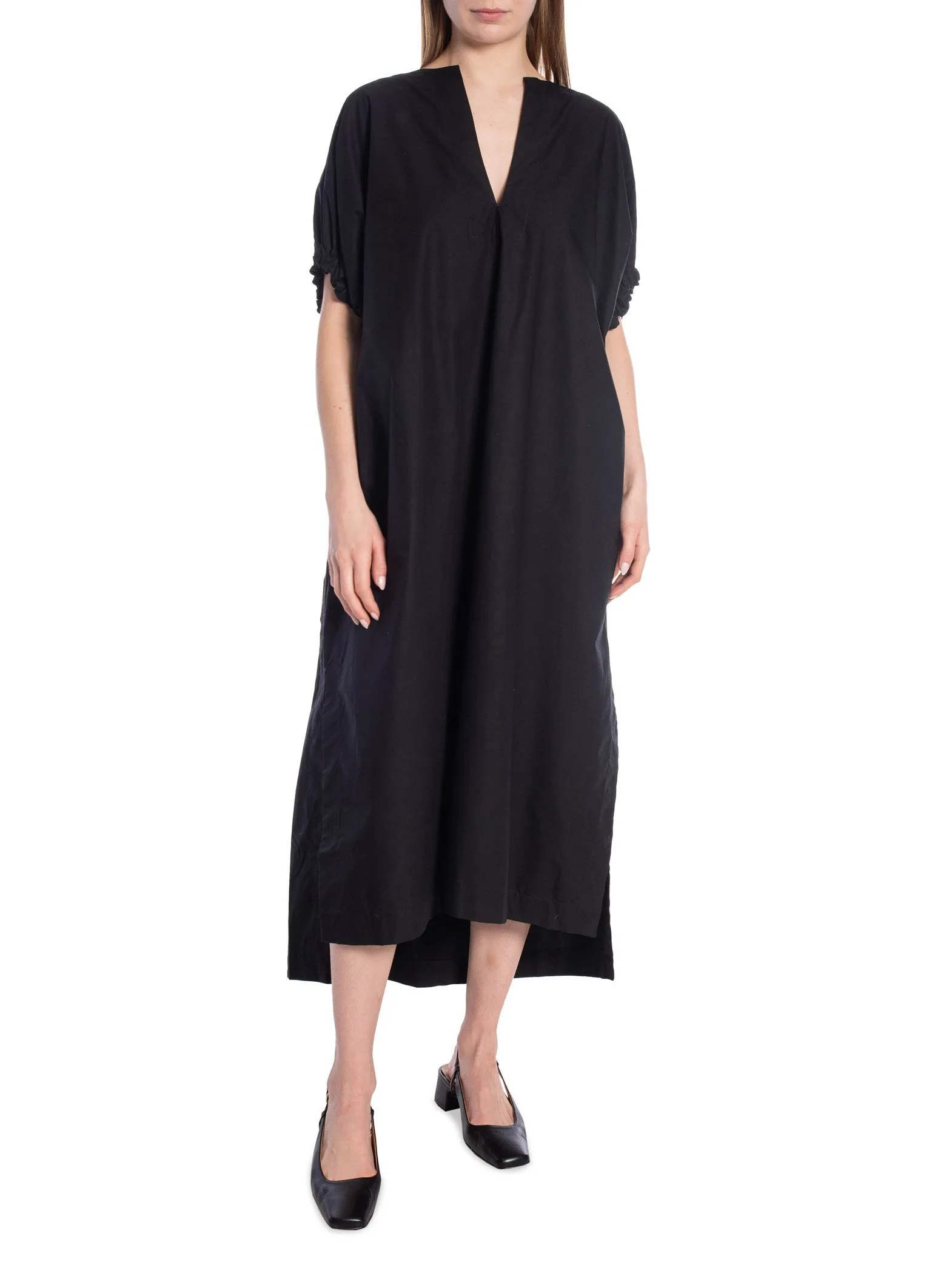 DAGMAR DRESS ROUCHED DRESS BLACK