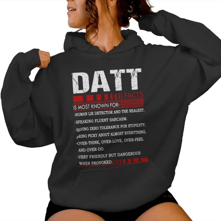 Datt Name Facts Last Name Datt Name Facts Family Name Women Hoodie