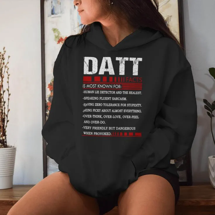 Datt Name Facts Last Name Datt Name Facts Family Name Women Hoodie