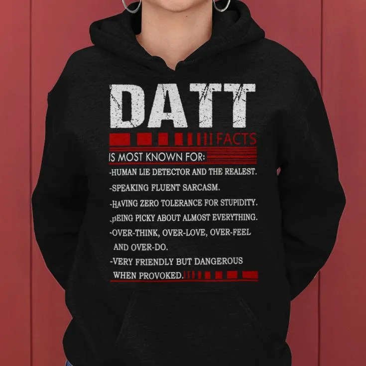 Datt Name Facts Last Name Datt Name Facts Family Name Women Hoodie