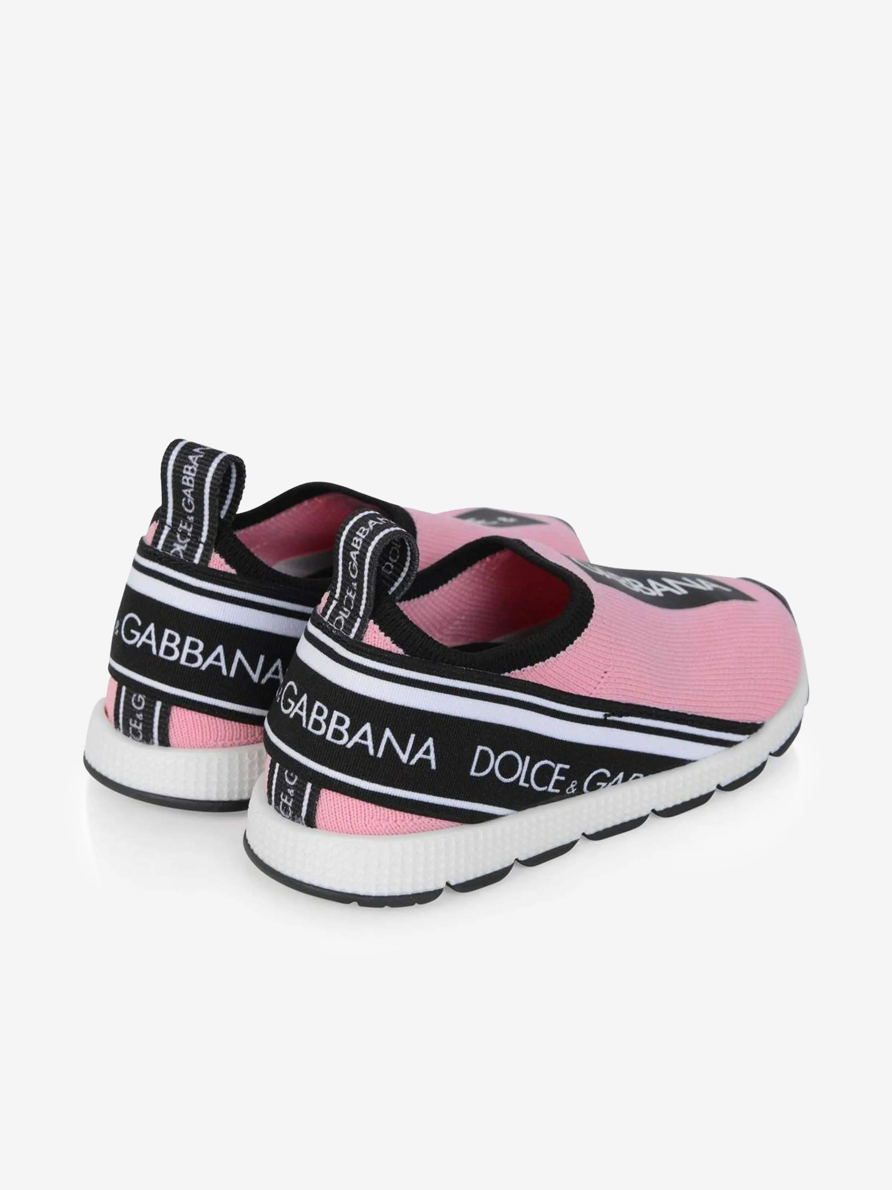 Dolce & Gabbana Kids - Girls Slip On Logo Trainers | Childsplay Clothing