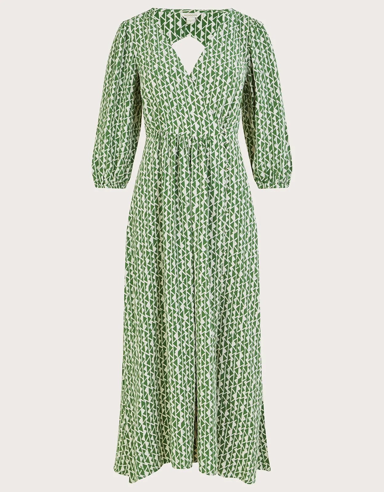 Doris Wrap Dress in Sustainable Viscose  Green