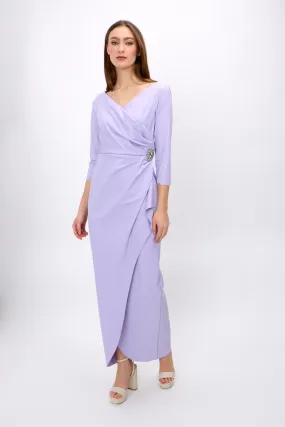 Elegant Maxi Wrap Dress Style 8134310