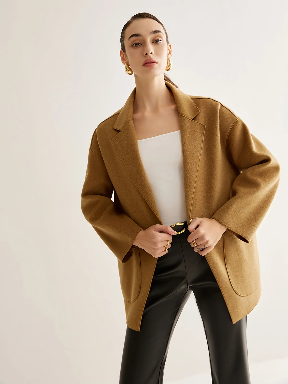 Essential Lapel Shift Jacket