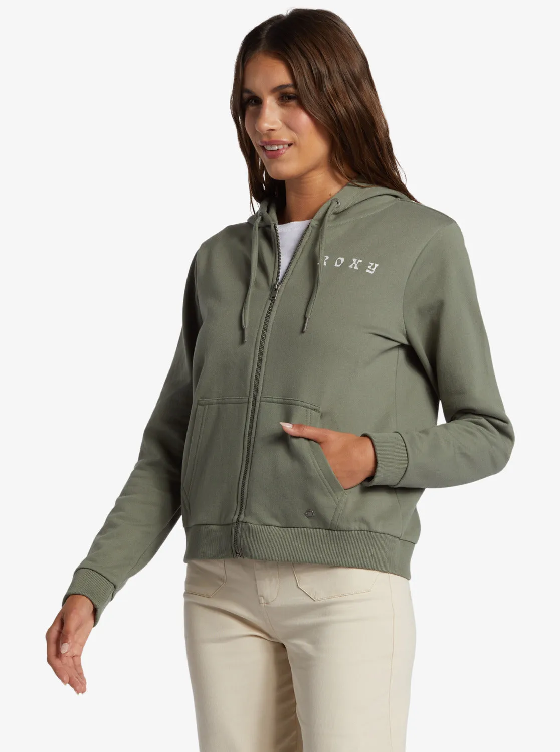 Evening Hike Zip Up Hoodie - Agave Green