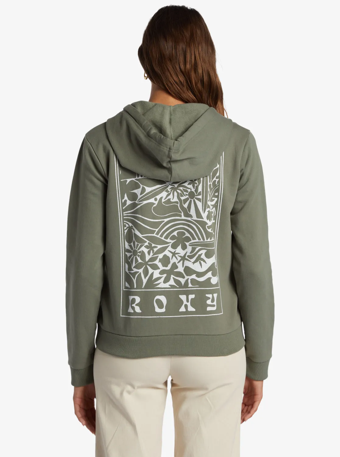 Evening Hike Zip Up Hoodie - Agave Green