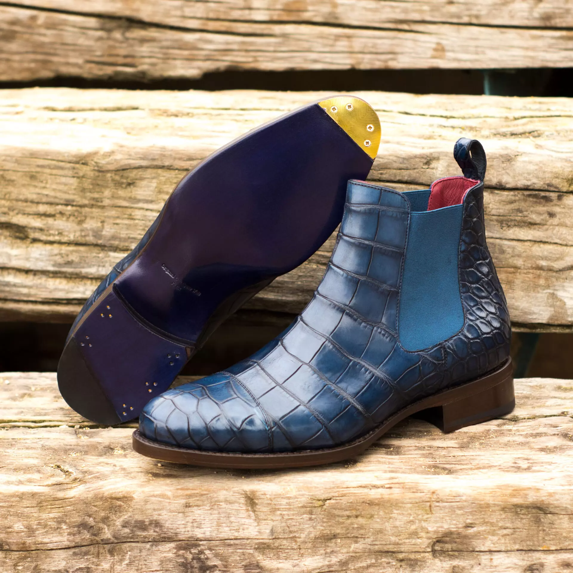 --Exotic Skins Chelsea Boot Classic Shoe-