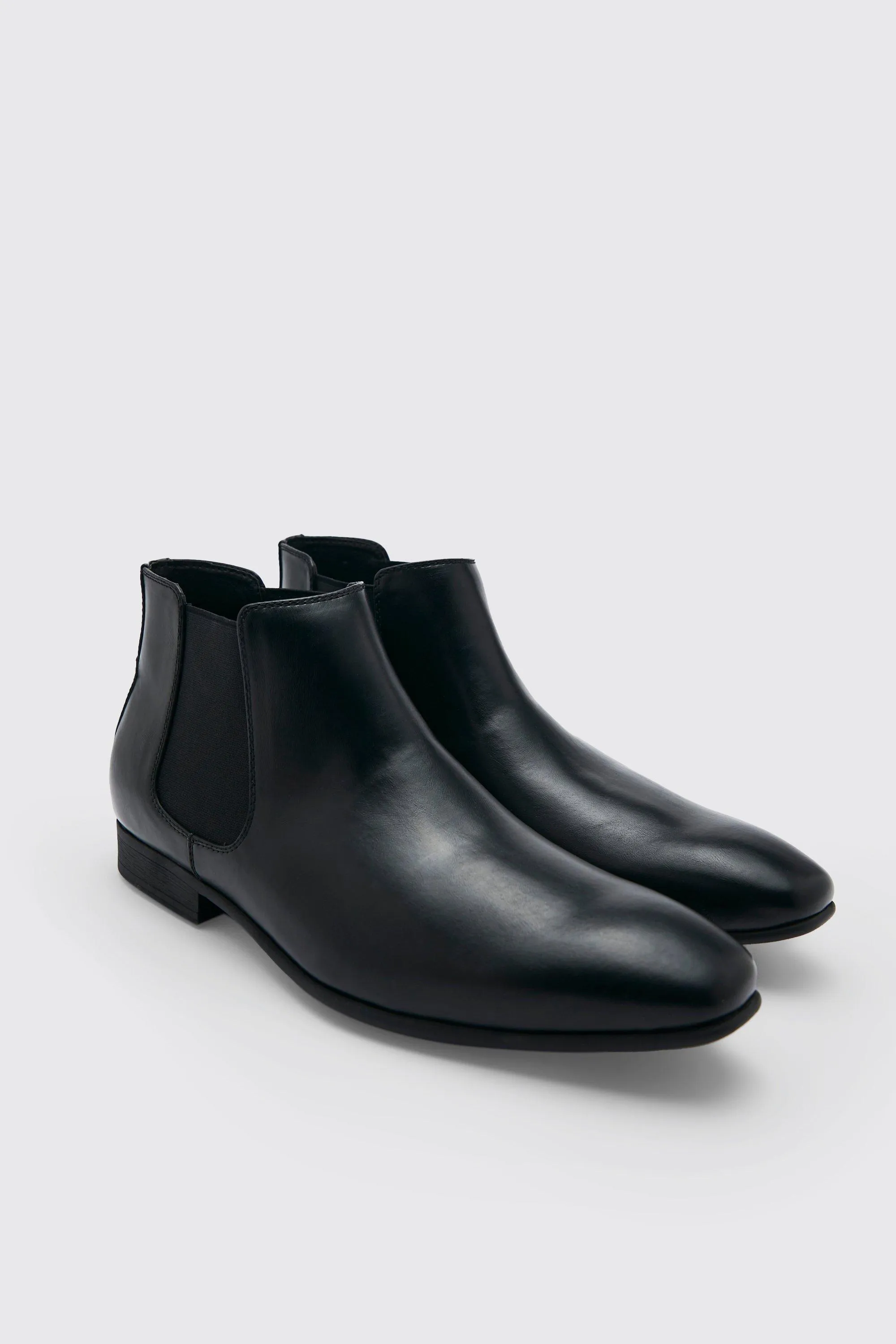 Faux Leather Chelsea Boot | boohooMAN UK