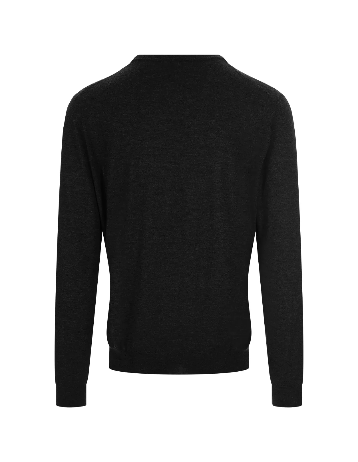 FEDELI Black Cashmere Arg. Millionaire Pullover