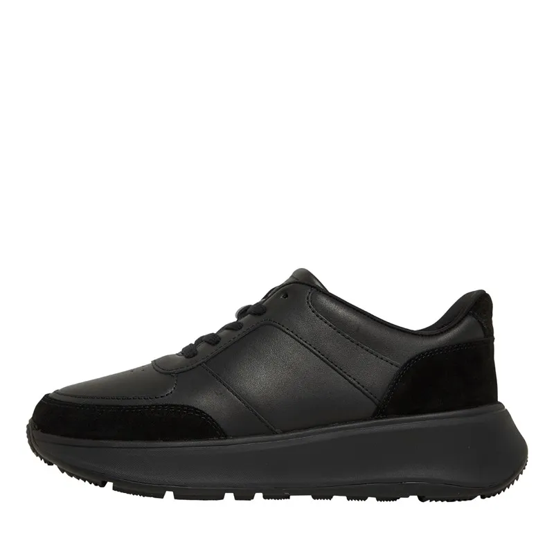 FitFlop Womens F-Mode Flatform Trainers All Black