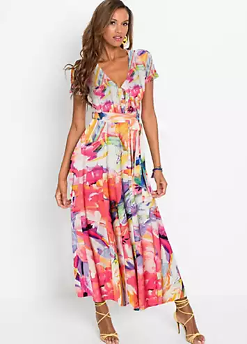 Floral Print Wrap Dress by bonprix | Look Again