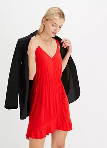 Flounced Wrap Dress by bonprix | Look Again