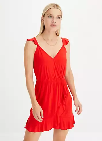 Flounced Wrap Dress by bonprix | Look Again