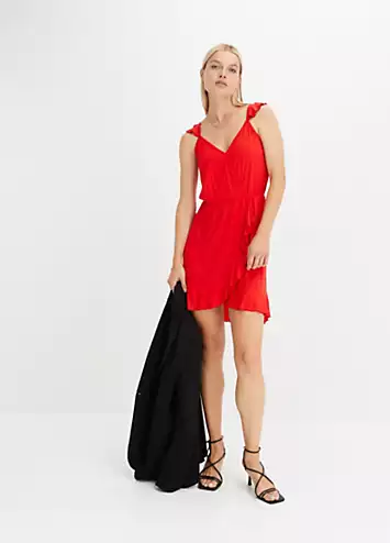 Flounced Wrap Dress by bonprix | Look Again