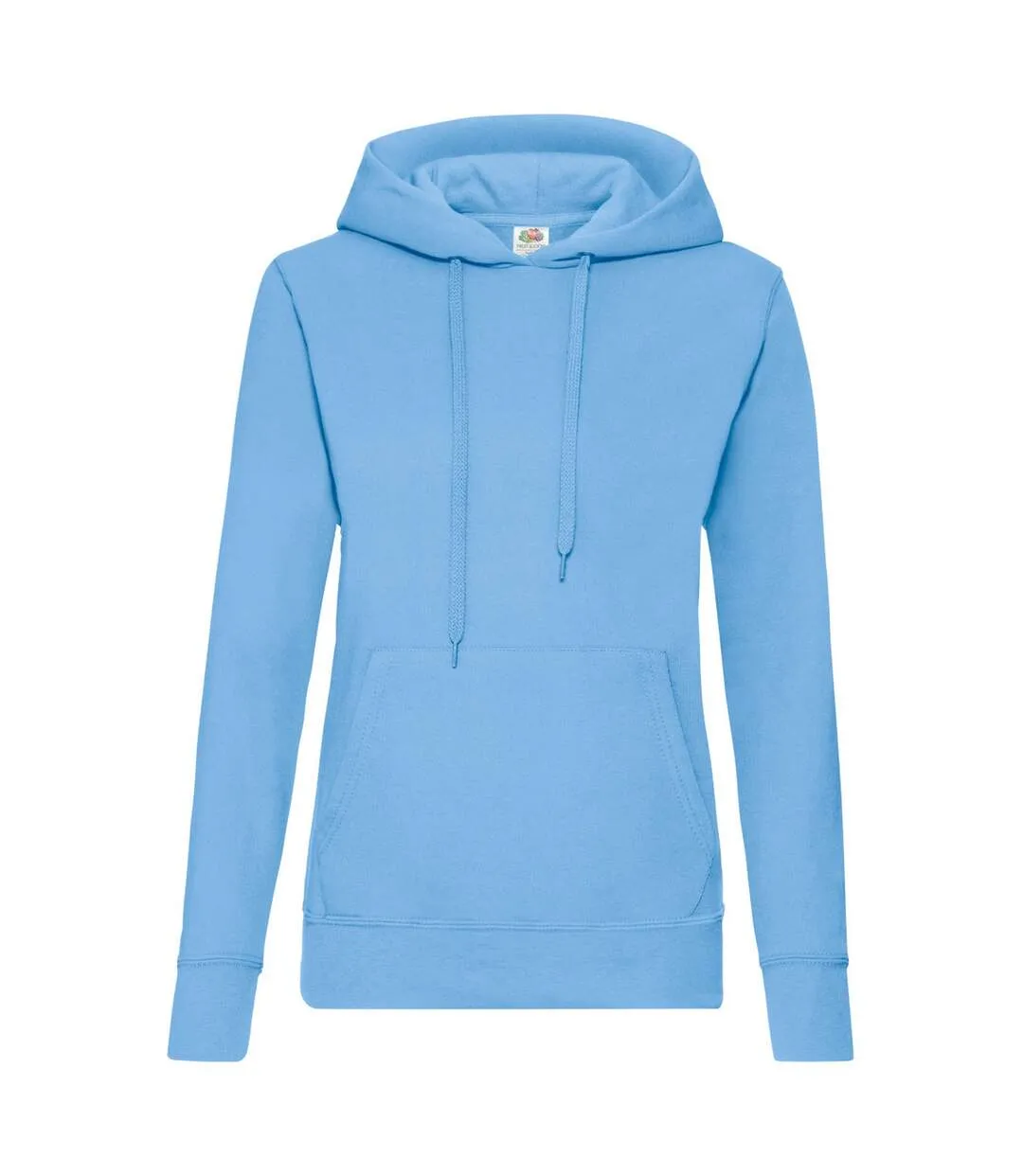 Fruit Of The Loom Ladies Lady Fit Hooded Sweatshirt / Hoodie (Sky Blue) - UTBC363