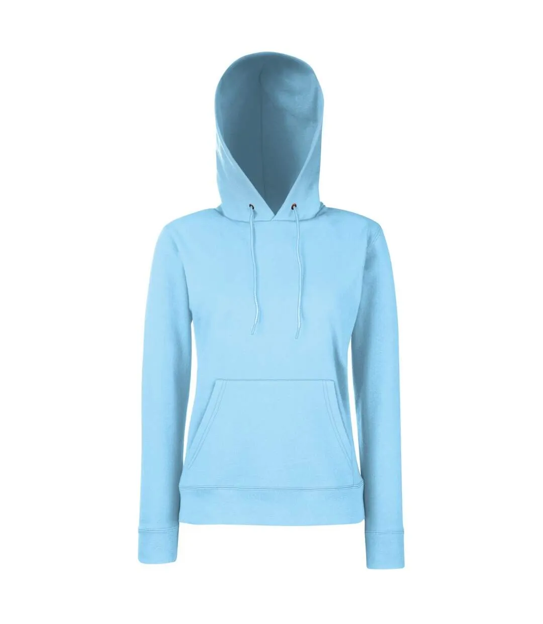 Fruit Of The Loom Ladies Lady Fit Hooded Sweatshirt / Hoodie (Sky Blue) - UTBC363