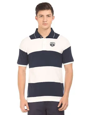 Gant Striped Pique Polo Shirt