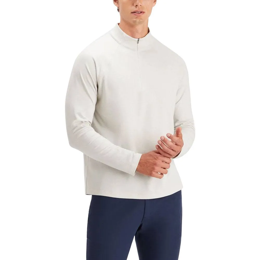 Gfore Melange Luxe Staple Quarter Zip Mid Layer Golf Pullover 2023